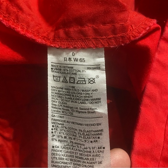 Khakis By Gap Red City 3 Inch Cotton Stretch Chino Shorts - Picture 4 of 4